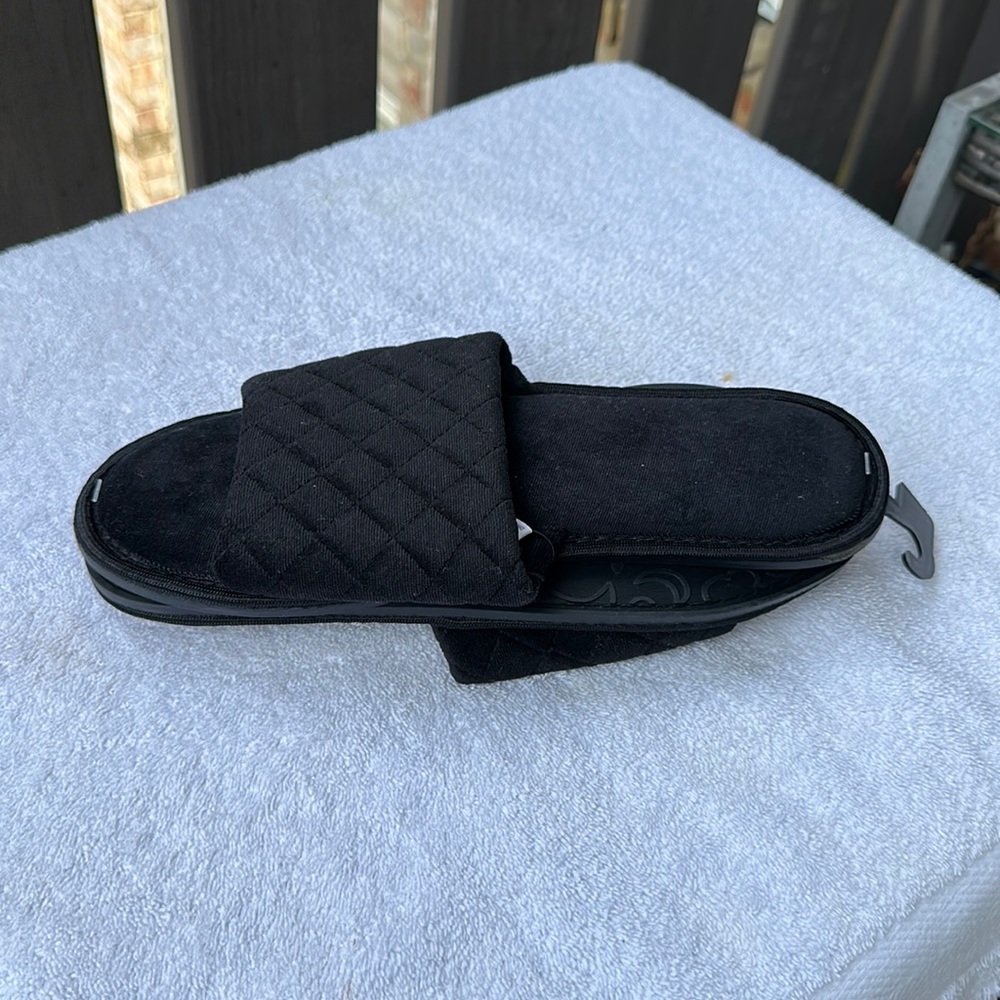 Secret treasures easy on/ off shoes, black size 9w